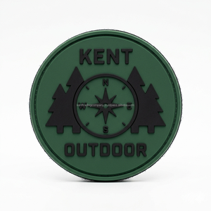 Private Label Custom 3D PVC Rubber <b>Patches</b> Waterproof Alphabet Heart Hat <b>Sew</b>-<b>On</b> Outdoor Adventure Club Hiking Backpack Tactical - Product Image 1