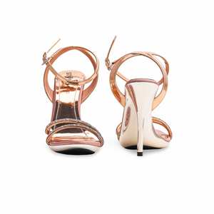 รองเท้าแตะเจ้าสาวสีพีชส้นแฟนซี FN6018 - Product Image 2