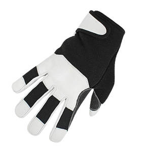 Gants de travail en cuir de vachette robustes pour hommes, gants de sécurité pour la construction industrielle avec fonction antidérapante, gants en cuir - Product Image 5