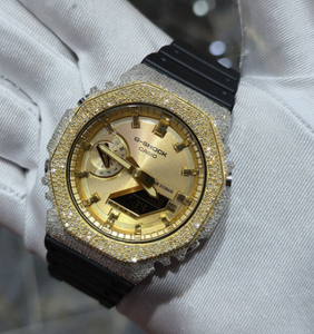 Shreeji Jewels Luxury Fashion Moissanite <b>Diamond</b> Unisex Mechanical Square Stainless Steel Hip Hop <b>Watch</b> GPS High Quality - Product Image 4