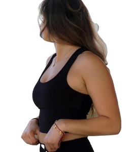 OEM New Arrival Women's Fashion Hooded Tank <b>Tops</b> Short Sleeve T-Shirts Summer Sports Yoga Training Knitted Eco-Friendly Front - Product Image 2