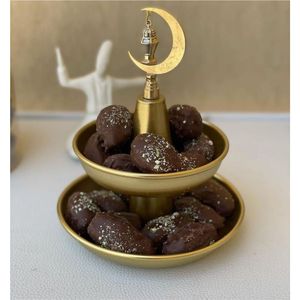 Juego de 3 Cuencos de Lujo de Latón Dorado con Diseño de Hoja, Plato Decorativo de Metal para Nueces, Dulces y Frutos Secos para el Hogar, Hotel o Bodas - Product Image 3