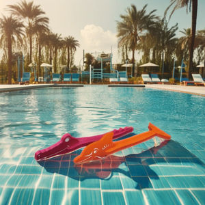 Dolphin & Crocodile Character Stylish <b>Pool</b> <b>Tools</b> & <b>Accessories</b> Floating <b>Pool</b> Toys Taiwan Made Waterproof - Product Image 2