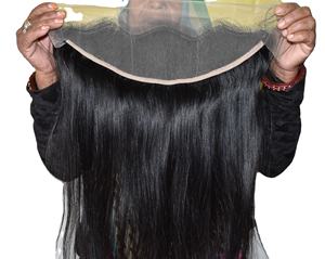 Cuticule de cheveux naturels vierges naturels de qualité alignés non traités 13*4 Extensions de cheveux humains indiens droits frontaux - Product Image 3