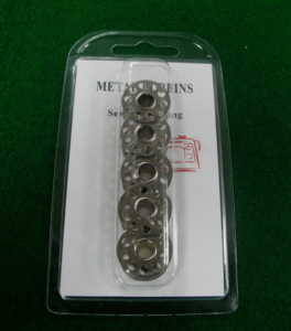 AA0185 Rueda guía de acero para bobina de máquina de coser industrial, redonda con orificios, accesorio de carrete metálico - Product Image 6