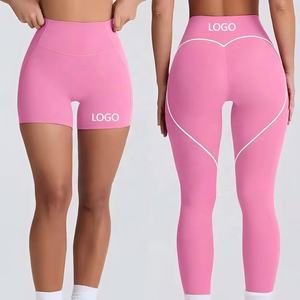 กางเกงเลกกิ้งออกกำลังกายกลางแจ้ง รุ่น New Sweet Heart Line Peach Butt ใส่สบาย กระชับ ป้องกันแบคทีเรีย ทนทานต่อการเกี่ยวขาด เหมาะสำหรับวิ่ง ฟิตเนส และยิม - Product Image 1