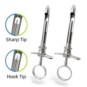 Seringue d'aspiration manuelle chirurgicale dentaire de haute qualité 1,8 ml en acier inoxydable, instrument dentaire certifié CE - Product Image 3