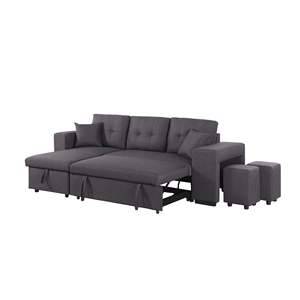 Daniel Reversible Upholstered Sectional with <b>Pull</b>-<b>Out</b> Loveseat <b>Sofa</b> <b>Beds</b> - Product Image 3