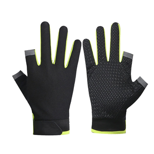 Gants de soleil respirants 3/4 doigts UPF 50+ avec paume antidérapante en silicone pour hommes et femmes, pêche, cyclisme, course à pied - Product Image 4