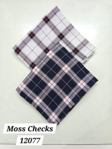 Tissu de chemise en coton peigné teint en fil à carreaux Dobby de qualité supérieure, tissé, fournisseur mondial pour robes - Garçons et Filles - Product Image 3