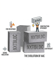 บล็อกคอนกรีต AAC พรีเมียมที่มีโครงสร้างน้ำหนักเบา - Product Image 1