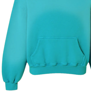 Sudadera con Capucha Personalizada Color Verde Azulado, Sudadera Extra Grande de Forro Polar para Hombre y Mujer, Fabricante de Sudaderas de Estilo Urbano - Product Image 4
