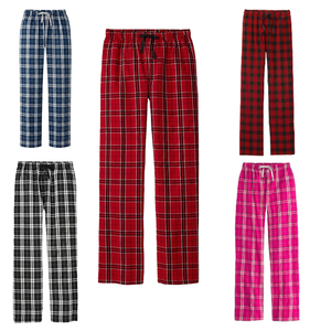 Kids <b>Plaid</b> Pajama <b>Pants</b> Elastic Waist Drawstring Loose Straight Leg Casual Home Lounge Sleep Trousers Holiday Home Wear - Product Image 1