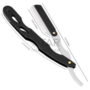 Navaja de Afeitar Profesional Plegable para Barberos, para Afeitado Preciso de Barba, Calidad de Salón de Belleza, para Uso Profesional - Product Image 3