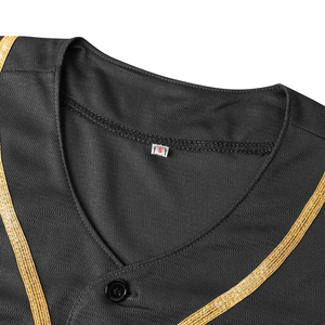 Maillots de baseball personnalisés de haute qualité, vêtements de softball, t-shirts en gros pour uniformes de baseball, impression de logo personnalisé sur maillot de baseball - Product Image 5