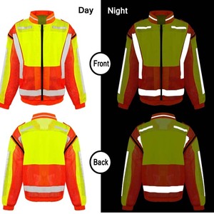 Sudadera con Capucha de Trabajo de Alta Visibilidad, con Forro Polar Cálido para Invierno, Logotipo Personalizado, Ropa de Trabajo, Chaqueta de Seguridad Reflectante e Impermeable con LED - Product Image 5