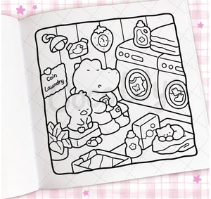 Libros de Colorear para Adultos de Ficción Cozy Days de Coco Wyo |   120 Hojas de Papel para Colorear, Diseño Lindo y Acogedor (Suministro al por Mayor) - Product Image 2