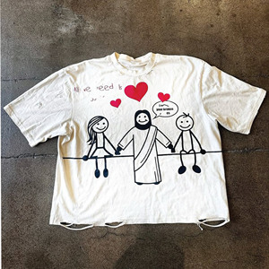 T-shirt homme DTG 100% coton, imprimé numérique, poids lourd, style streetwear, graphique, vente en gros de t-shirts pour hommes - Product Image 1