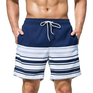 Shorts de bain pour hommes, séchage rapide, anti-plis, style urbain, taille mi-haute élastique, sublimation - Product Image 1