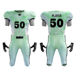 Wholesale Customized Color High Quality 100% Polyester American Football Uniform Plus Size Winter Team Wear Athletic Fit Front - Product Image 4