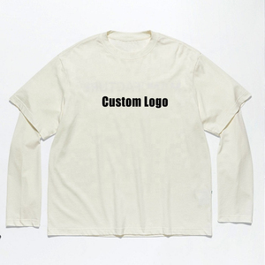 เสื้อยืดแขนยาวพิมพ์ลายโลโก้ตามสั่ง ผู้ชาย ผ้าฝ้ายเจอร์ซีย์ 100% คอกลม ทรงปกติ สวมใส่สบาย สีพื้น พิมพ์ลายด้านหน้า - Product Image 2