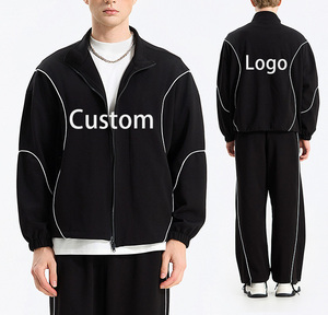 OEM Streetwear Manufacturer Customized Logo Full Zipper up Casual Reflective Nylon Waterproof Windbreaker <b>Jacket</b> <b>for</b> <b>Men</b> - Product Image 5