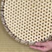 Japanese White Bamboo Tea Tray Handwoven <b>Round</b> Serving Tray Tea Ceremony Display Natural <b>Wicker</b> Supplier Manufacturer - Product Image 2
