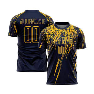 Venta al por mayor de camisetas de fútbol deportivas transpirables, personalizadas, sublimadas e impresas, producto nuevo de diseño moderno. - Product Image 6