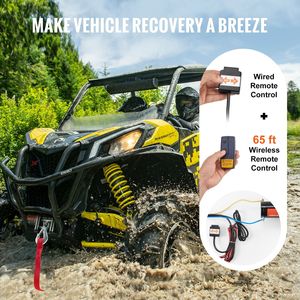 Verricello Elettrico da 4000 libbre con Cavo in Acciaio a 7 Fili da 3/16 x 39 piedi 12V DC e Rullo Guidacavo per ATV/UTV, Capacità di Carico 12000 libbre - Product Image 6