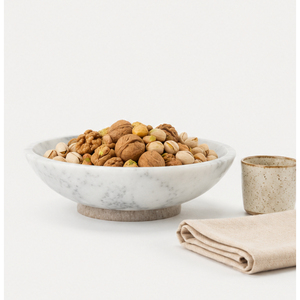 Cuenco de Mármol Blanco Natural, Cuenco de Piedra de Lujo para Frutas, Centro de Mesa Moderno, Cuenco Decorativo para Mesa de Comedor, Sala de Estar - Product Image 6