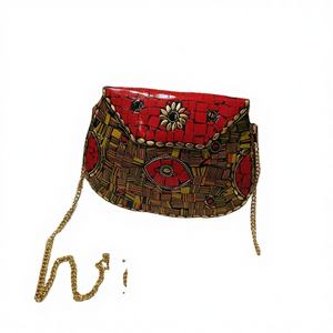 Bolso de noche de ojo malvado para mujer, bolso de mano nupcial para boda, bolso de mano de Metal de lujo, bolsos de mano de Metal - Product Image 1