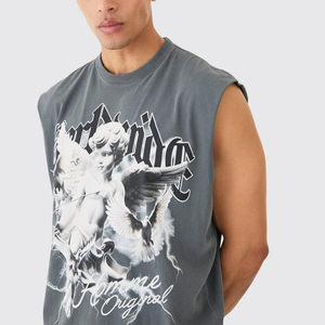 เสื้อกล้ามผู้ชายดีไซน์ใหม่ขายส่ง ล่าสุด เสื้อผ้าออกกำลังกายคุณภาพสูง เสื้อกล้ามผู้ชาย - Product Image 3