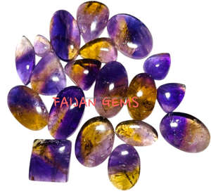 Ametrino Natural, Gema Suelta, Cabujón Pulido, Forma Mixta, Cristal Certificado para la Fabricación de Joyas y Colgantes, Todos los Tamaños Disponibles - Product Image 1