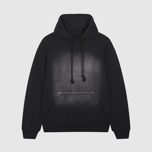เสื้อฮู้ดดี้โอเวอร์ไซส์ผู้ชาย ผ้าฝ้าย 100% เฟรนช์เทอร์รี่ สวมใส่สบายในฤดูหนาว มีซับใน ดีไซน์กระเป๋าแบบวอช ทรงหลวม - Product Image 4