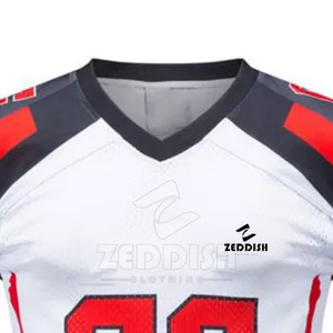 Nouveau design 2026 – Maillot de football américain professionnel respirant à manches courtes, personnalisable, vente en gros, en stock - Product Image 4