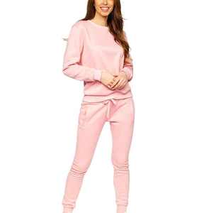 Ensemble de survêtement pour femmes, vêtements de sport élégants, sweat-shirt et pantalon de jogging, tissu doux et respirant, tenue de fitness - Product Image 1