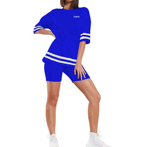 Camiseta de Manga Corta con Pantalones Cortos Elegantes para Uso Diario 2026 / Conjunto de Camiseta y Pantalones Cortos a Precio de Fábrica, Atuendo Casual de Dos Piezas - Product Image 4