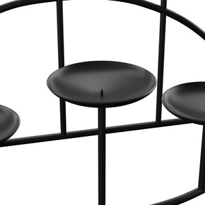 Candélabre moderne en fer noir 10,6 pouces, durable, fait main, écologique, portable, décoration intérieure, activités religieuses, Jaffsexports - Product Image 2