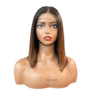 Sẵn Sàng Để Mặc Tóc Giả Tóc Con Người Màu Nâu Tip Màu Siêu Đôi Rút Ra 4X4 2X6 Thụy Sĩ Ren Tóc Giả Nguyên Việt Tóc - Product Image 1