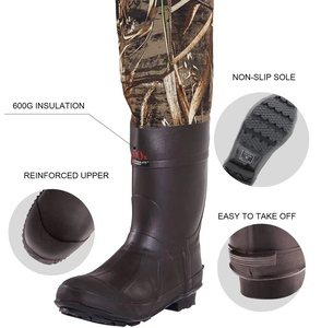 Fashionable Unisex <b>Lightweight</b> Breathable Nylon Hunting Bib with <b>Boots</b> Hunting <b>Waterproof</b> One-piece Bib High Quality - Product Image 3