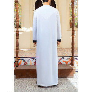 <b>Men</b> Juba Classic Muslim Apparel Full Length Loose Fit Soft Fabric Modest Wear For Ramadan Eid And Friday Prayer - Product Image 5