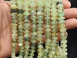 ลูกปัดหินเพรนไนต์สีเขียวทรงกลมเหลี่ยมเพชรพลอย หลายเฉดสี หลายชนิด สำหรับทำเครื่องประดับ ขนาดประมาณ 9 นิ้ว 7-12 มม. - Product Image 5