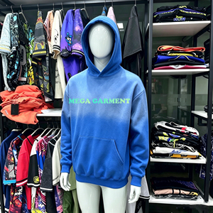 Sudadera con capucha extragrande de algodón grueso deslavado para hombre, estilo casual y elegante, con efecto ácido, para otoño - Product Image 5