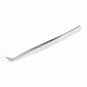 Custom Printed Eyelash Tweezers Stainless Steel Curved & Slant Tip Lash Extension and Eyebrow Grooming <b>Tool</b> Set - Product Image 5