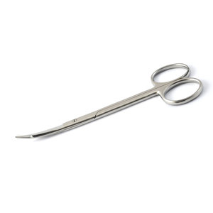 Tijeras Dentales Profesionales Goldman Fox de 5 Pulgadas, Curvas, para Tejidos Quirúrgicos y Encías, de Acero Inoxidable, para Operaciones Veterinarias - Product Image 1
