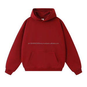 480gsm French <b>Terry</b> Custom Oversized Plain Cotton Blank Hoodies Mens Pullover Unisex <b>Bulk</b> Plus Size Men's Hoodies Sweatshirts - Product Image 3