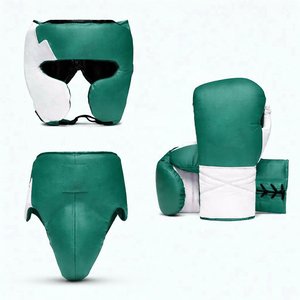 Ensemble de boxe sur mesure RTS, gants de boxe, protège-tête, protège-guêtres, cuir de vachette de haute qualité, kit d'entraînement MS-MZ-CBS-24 - Product Image 5