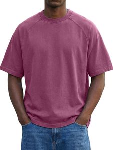 T-shirt Homme Oversize Coupe Boxy Épaules Tombantes Manches Courtes Décontracté Coton Ample Style Streetwear - Product Image 2