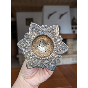 Elegant Vintage Brass Metal <b>Tea</b> Strainer with Bowl Gold Finish Lose Leaf <b>Tea</b> Infuser Star Shape Home & Office <b>Coffee</b> <b>Tea</b> <b>Tools</b> - Product Image 3