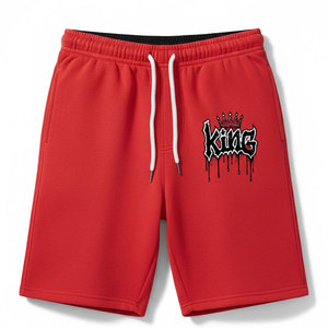 Pantalones Cortos Casuales de Algodón Transpirable de 240 GSM, Venta al por Mayor, Logotipo de Marca Personalizado, Pantalones Cortos de Verano para Hombre, Ropa de Playa - Product Image 1